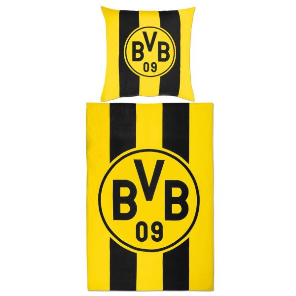 Borussia Dortmund BVB Bettwäsche Blockstreifen 135 x 200 cm